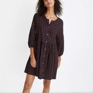 Madewell plaid flannel dress